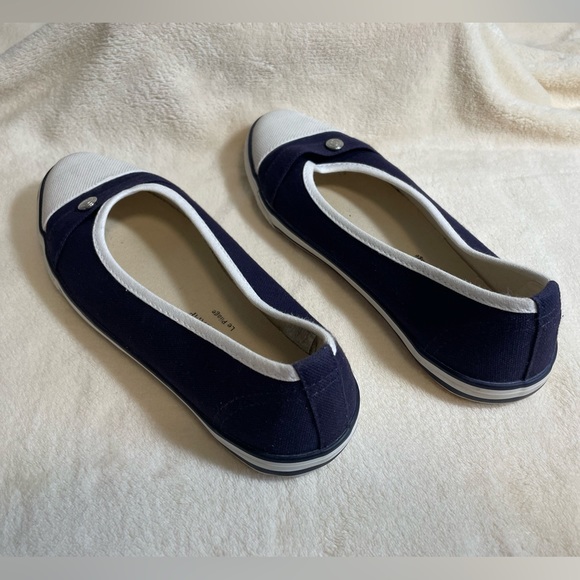 Longchamp Blue canvas flats/loafers - Picture 2 of 3
